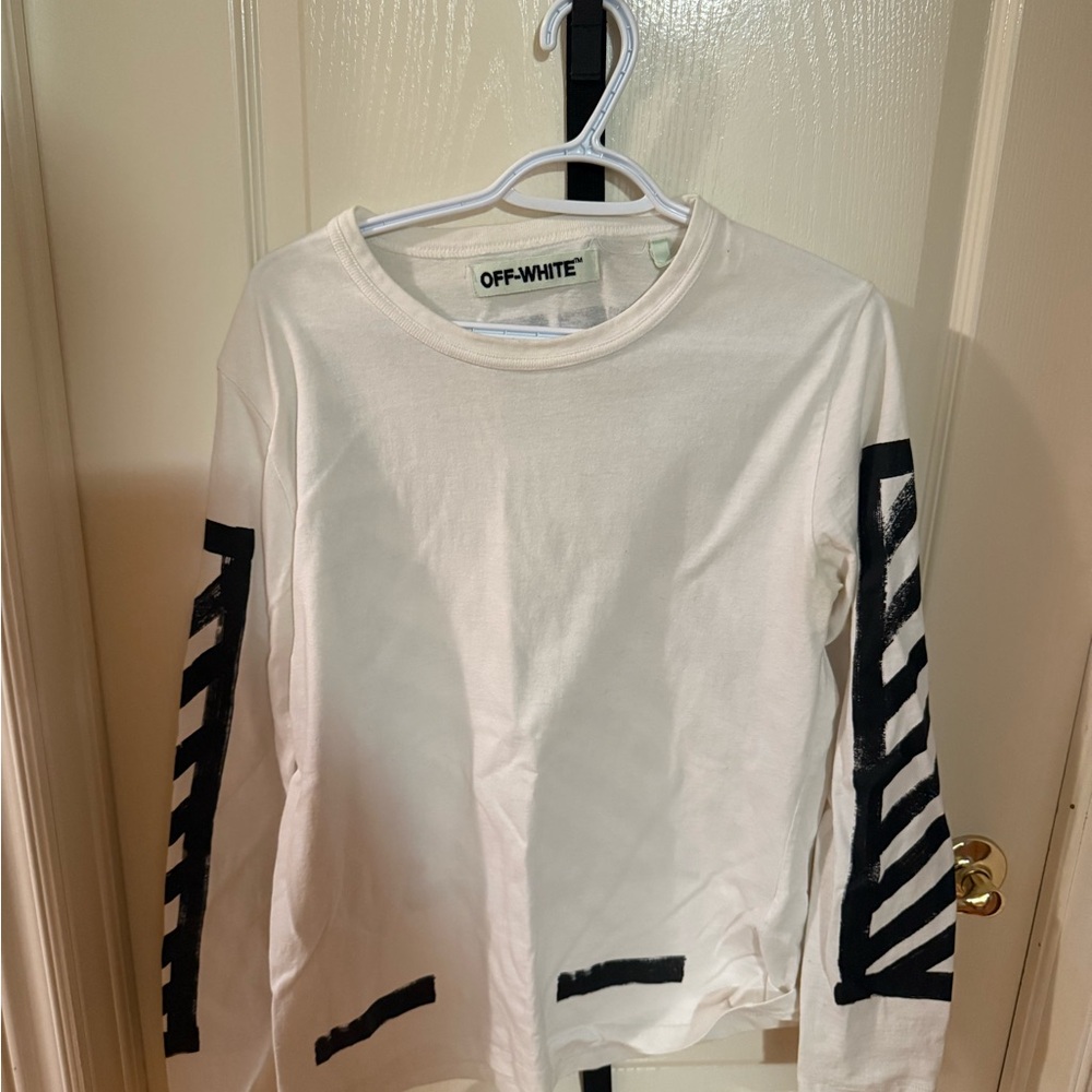 Off-White Long Sleeve Shirt - Black and White - Picture 2 of 4